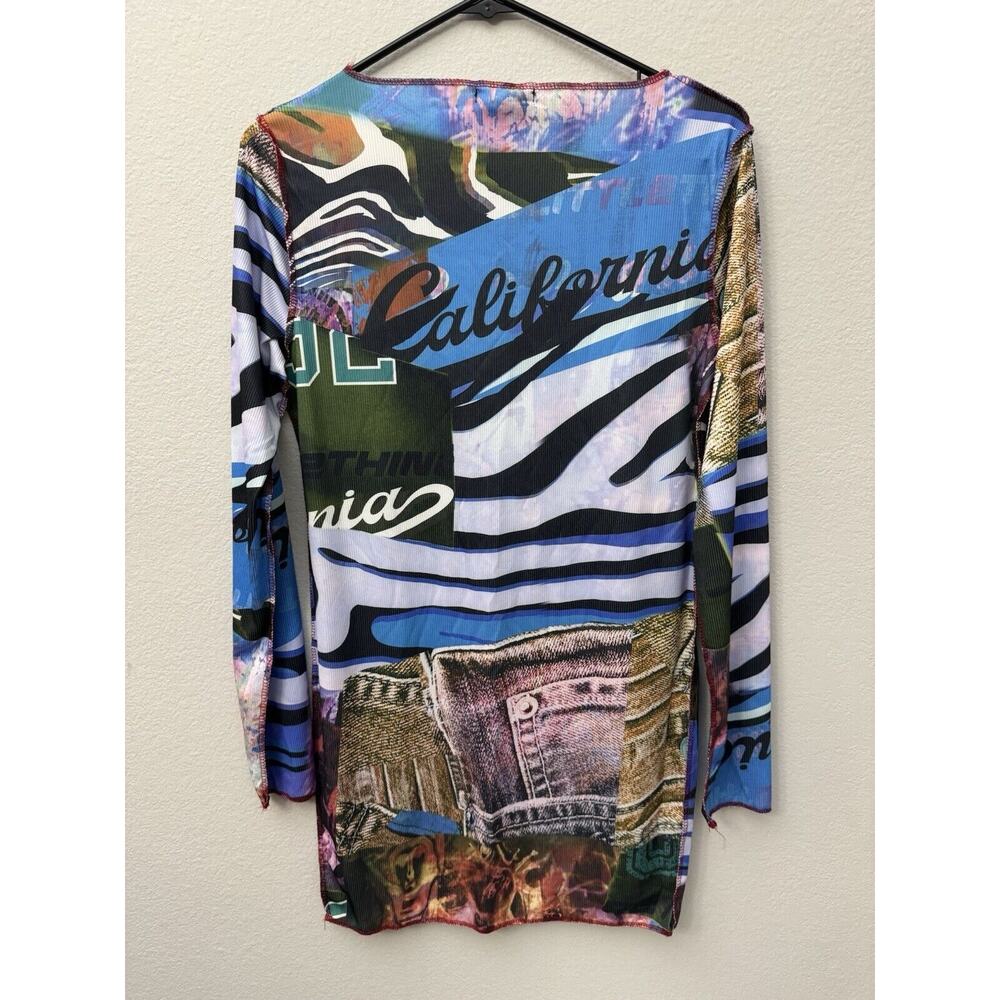 Multicolor Graphic Print Dress